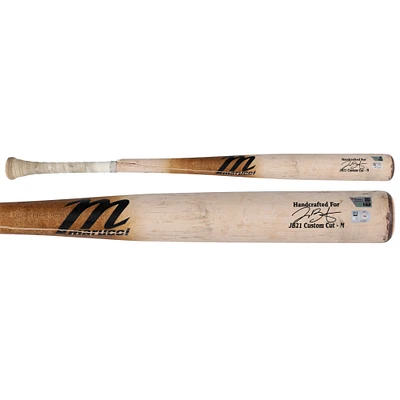 Joey Bart Pittsburgh Pirates Game-Used Tan Marucci Broken Bat vs. Tampa Bay Rays on March 31, 2025