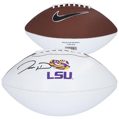 Jayden Daniels LSU Tigers Autographed Nike White Panel Football