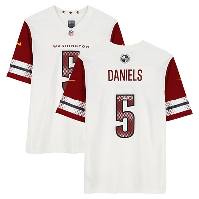 Jayden Daniels Washington Commanders Autographed White Nike Game Jersey