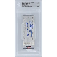 Chipper Jones Atlanta Braves Autographed 2,000th Career Hit Beckett Fanatics Witnessed Authenticated 8 Ticket from June 17, 2007 with "2000 Career Hit" Inscription