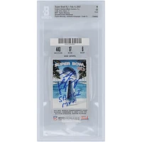 Peyton Manning Indianapolis Colts Autographed Super Bowl XLI Beckett Fanatics Witnessed Authenticated 7/10 Ticket from February 4, 2007 with "SB XLI MVP" Inscription