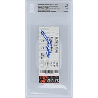 Jackson Holliday Baltimore Orioles Autographed Home Debut Beckett Fanatics Witnessed Authenticated 9 Ticket from April 12, 2024