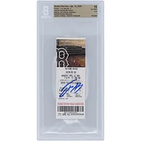 Jackson Holliday Baltimore Orioles Autographed MLB Debut Beckett Fanatics Witnessed Authenticated 10 Ticket from April 10, 2024