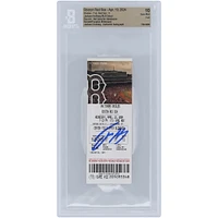 Jackson Holliday Baltimore Orioles Autographed MLB Debut Beckett Fanatics Witnessed Authenticated 10 Ticket from April 10, 2024