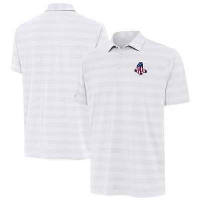 Men's Antigua Boston Red Sox Tunnel Stars and Stipes Team Logo Polo