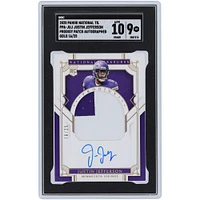 Justin Jefferson Minnesota Vikings Autographed 2020 Panini National Treasures Gold Prodigy Patch 2 Color Relic #PPA-JUJ #16/25 SGC Authenticated 9/10 Rookie Card