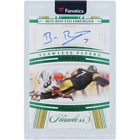 Ben Roethlisberger Pittsburgh Steelers Autographed 2022 Panini Flawless Emerald Flawless Flyers #FF-BR #3/3 Card