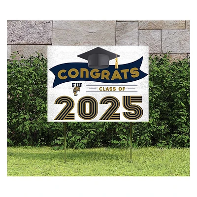 FIU Panthers Class of 2025 18" x 24" Yard Sign with Stakes