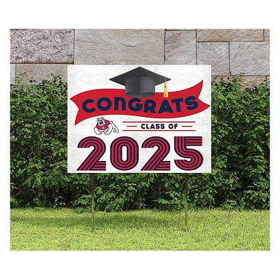 Fresno State Bulldogs Class of 2025 18" x 24" Yard Sign with Stakes