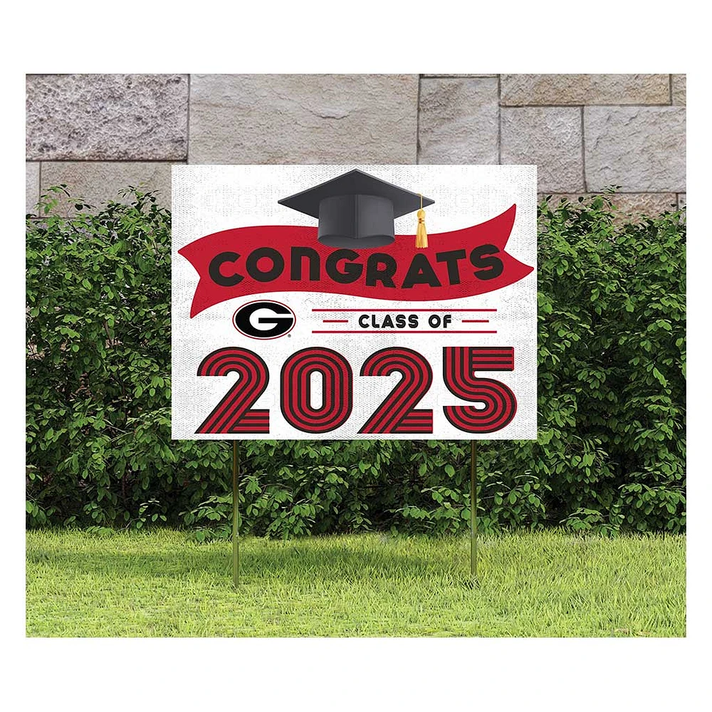 Georgia Bulldogs Class of 2025 18" x 24" Yard Sign with Stakes