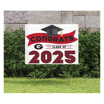 Georgia Bulldogs Class of 2025 18" x 24" Yard Sign with Stakes