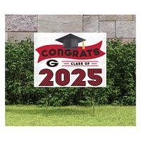 Georgia Bulldogs Class of 2025 18" x 24" Yard Sign with Stakes