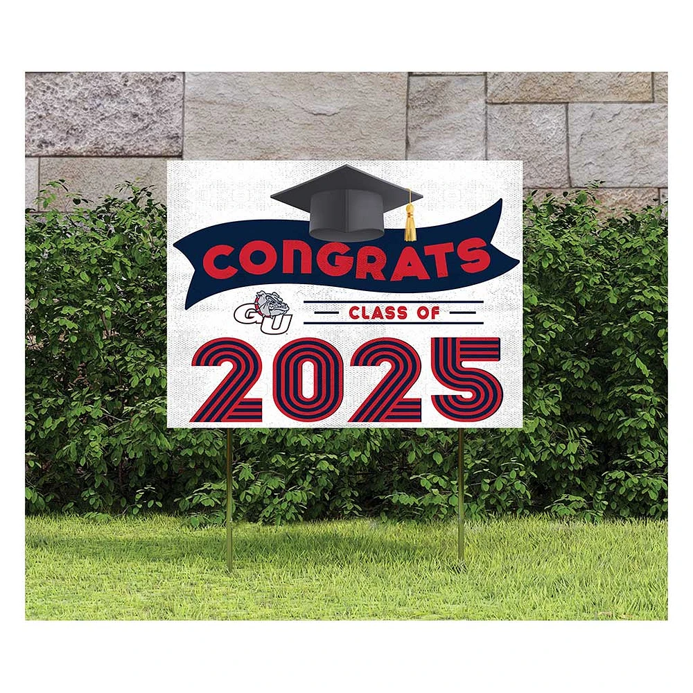 Gonzaga Bulldogs Class of 2025 18" x 24" Yard Sign with Stakes