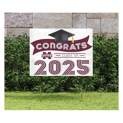 Mississippi State Bulldogs Class of 2025 18" x 24" Yard Sign with Stakes