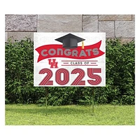 Houston Cougars Class of 2025 18" x 24" Yard Sign with Stakes