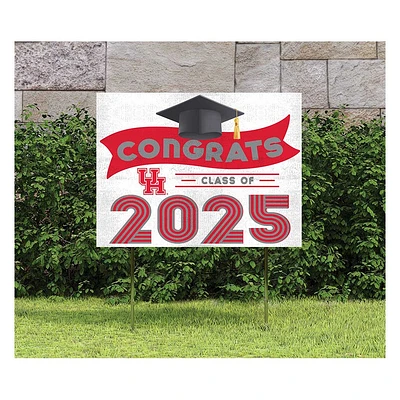 Houston Cougars Class of 2025 18" x 24" Yard Sign with Stakes