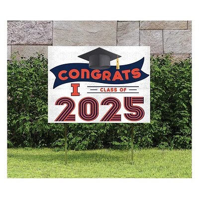 Illinois Fighting Illini Class of 2025 18" x 24" Yard Sign with Stakes