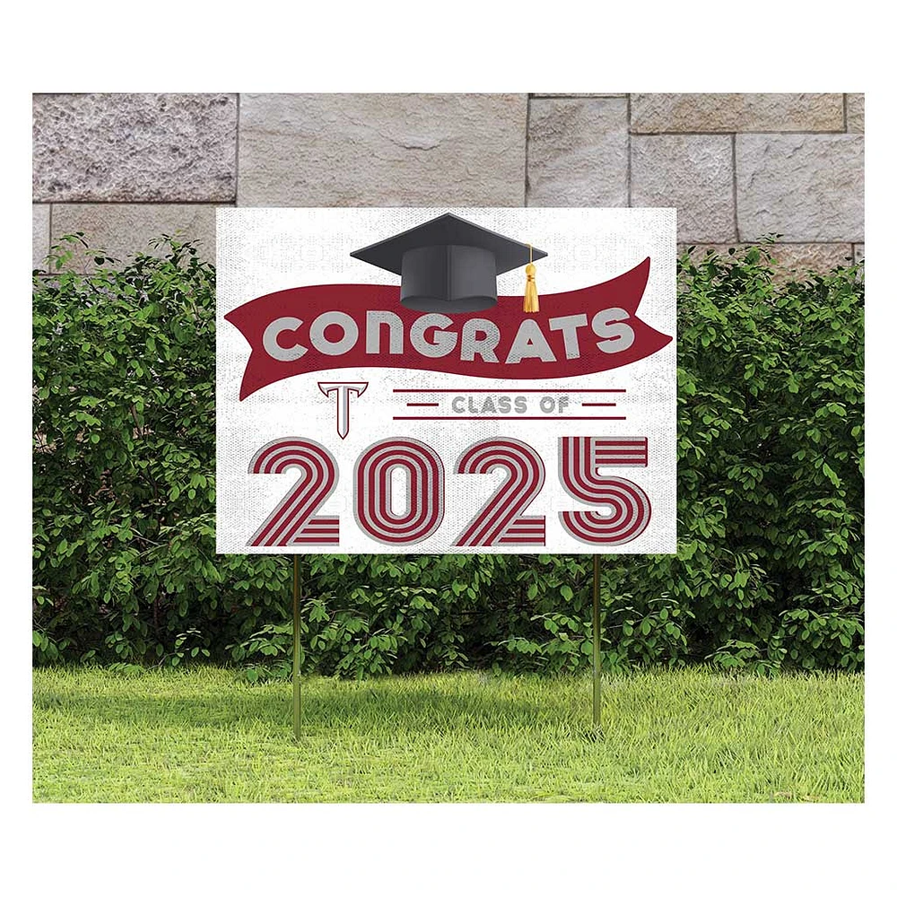 Troy University Trojans Class of 2025 18" x 24" Yard Sign with Stakes