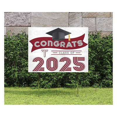 Troy University Trojans Class of 2025 18" x 24" Yard Sign with Stakes