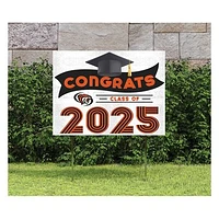 Pacific Tigers Class of 2025 18" x 24" Yard Sign with Stakes