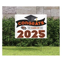 Pacific Tigers Class of 2025 18" x 24" Yard Sign with Stakes