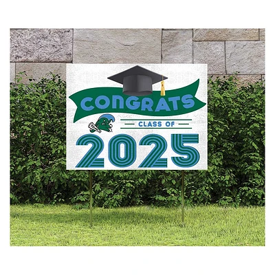 Tulane Green Wave Class of 2025 18" x 24" Yard Sign with Stakes