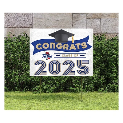 Tulsa Golden Hurricane Class of 2025 18" x 24" Yard Sign with Stakes