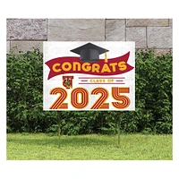 Tuskegee Golden Tigers Class of 2025 18" x 24" Yard Sign with Stakes