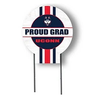 UConn Huskies Proud Grad 20" x 20" Circle Yard Sign with Stakes