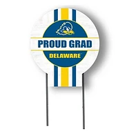Delaware Fightin' Blue Hens Proud Grad 20" x 20" Circle Yard Sign with Stakes