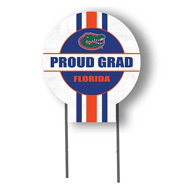 Florida Gators Proud Grad 20" x 20" Circle Yard Sign with Stakes