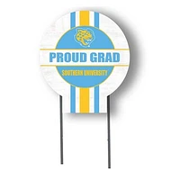 Southern University Jaguars Proud Grad 20" x 20" Circle Yard Sign with Stakes