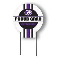 North Alabama Lions Proud Grad 20" x 20" Circle Yard Sign with Stakes