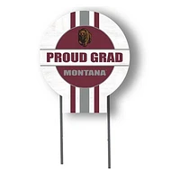 Montana Grizzlies Proud Grad 20" x 20" Circle Yard Sign with Stakes