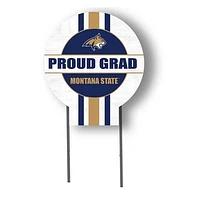 Montana State Bobcats Proud Grad 20" x 20" Circle Yard Sign with Stakes