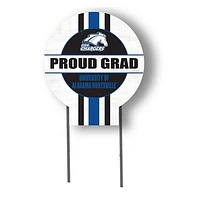 UAH Chargers Proud Grad 20" x 20" Circle Yard Sign with Stakes