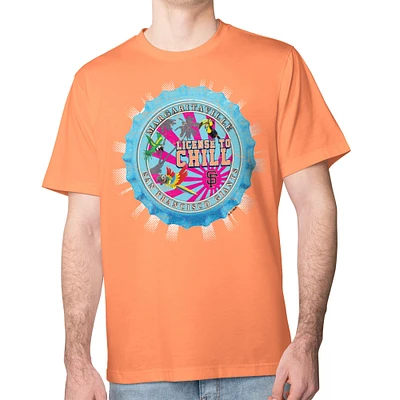 Men's Margaritaville  Orange San Francisco Giants Chill Bottle Cap Classic T-Shirt