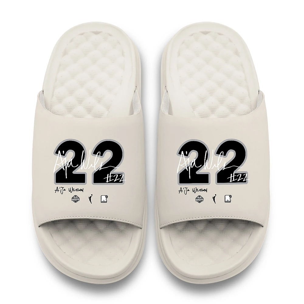 Youth ISlide A'ja Wilson Las Vegas Aces Round 21 Motive Slide Sandals