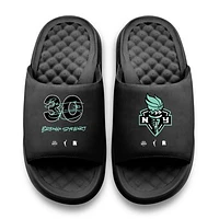 Youth ISlide Breanna Stewart Black New York Liberty Round 21 Motive Slide Sandals