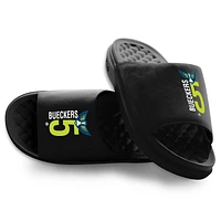 Unisex ISlide Paige Bueckers Black Dallas Wings Combo Stacked Motive Slide Sandals