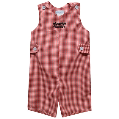 Infant Vive La Fete  Red Hendrick Motorsports Gingham Jon Romper
