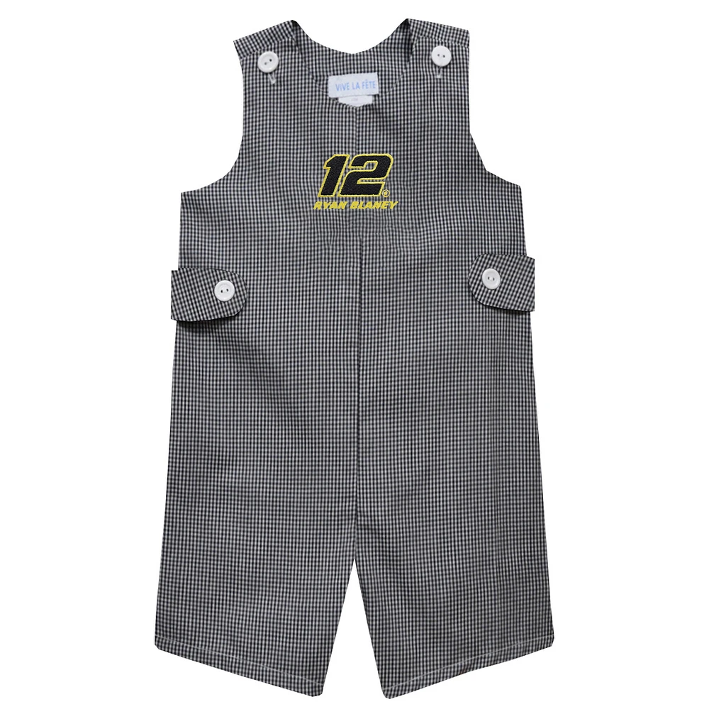 Infant Vive La Fete Black Ryan Blaney Gingham Jon Romper