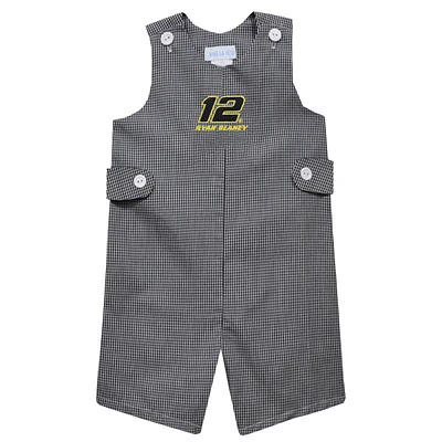 Infant Vive La Fete  Black Ryan Blaney Gingham Jon Romper