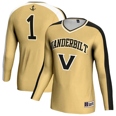 Unisex GameDay Greats Gold Vanderbilt Commodores Women's Volleyball Lightweight Fashion Jersey