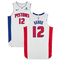 Tobias Harris Detroit Pistons Game-Used #12 White Nike Jersey vs. New York Knicks on April 21, 2025 - Round 1 Game 2 - Size 50+4
