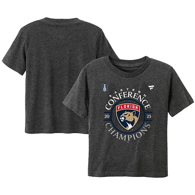 Toddler Fanatics  Heather Gray Florida Panthers 2025 Eastern Conference Champions Locker Room T-Shirt