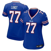 Women's Nike Chase Lundt  Royal Buffalo Bills Team Game Jersey