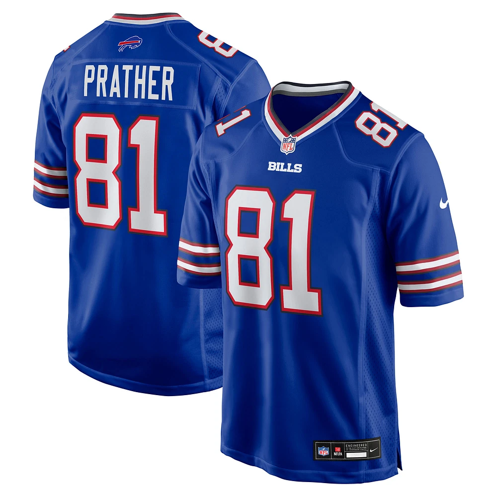 Men's Nike Kaden Prather Royal Buffalo Bills Team Game Jersey