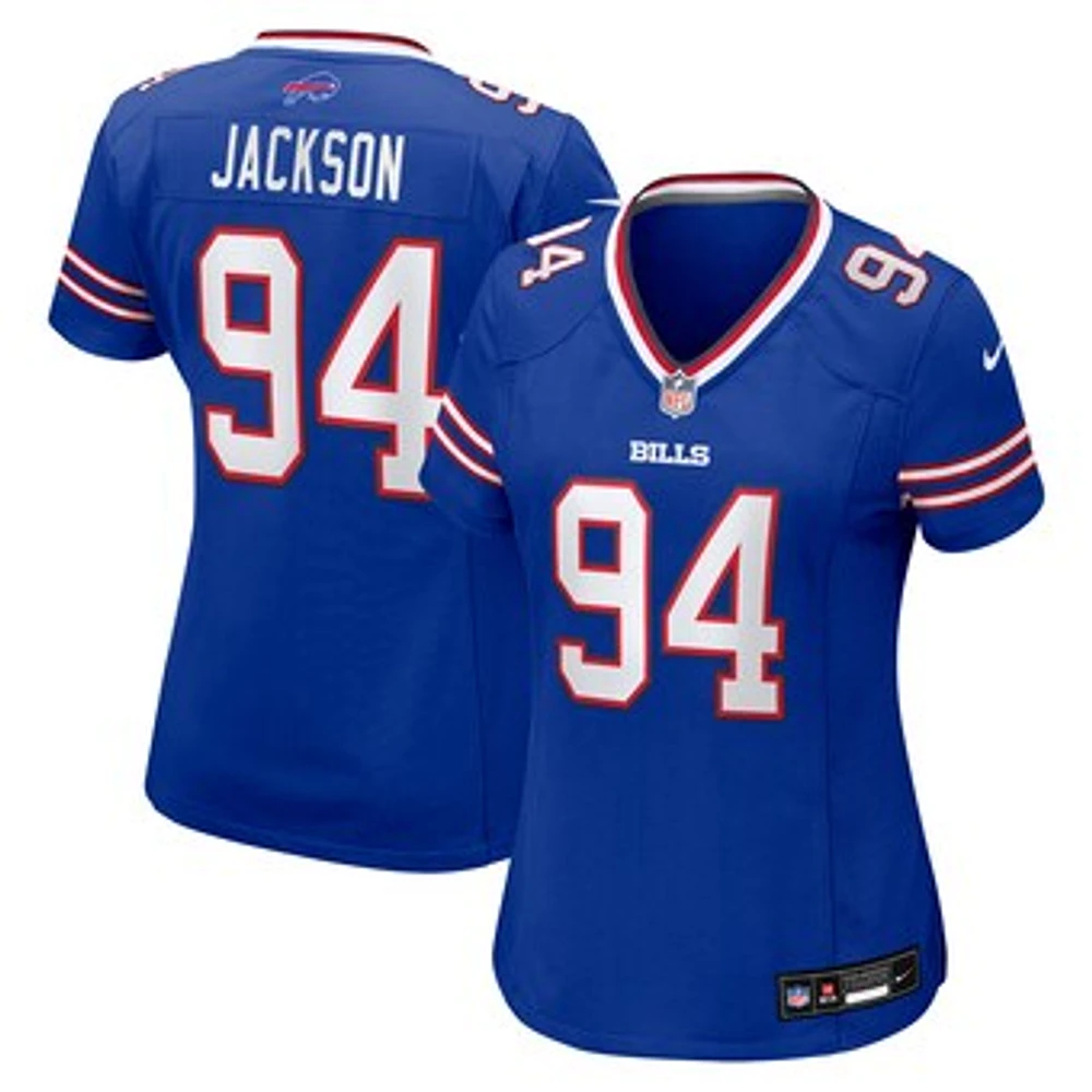 Women's Nike Landon Jackson  Royal Buffalo Bills Team Game Jersey