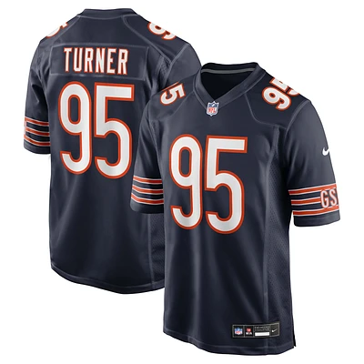 Men's Nike Shemar Turner  Navy Chicago Bears Team Game Jersey